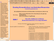 Tablet Screenshot of kronenkorkenkatalog.de